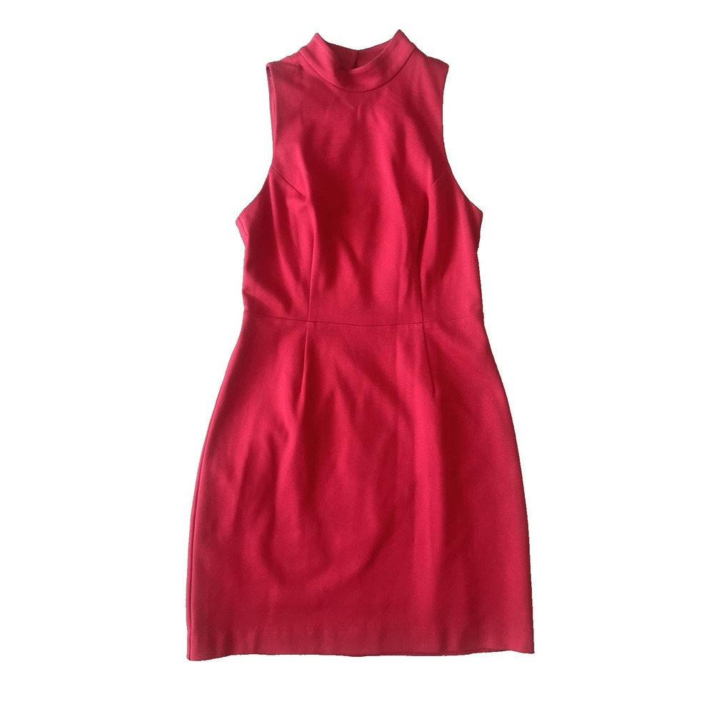 Trina Turk Gracia Red Eyelet Perforated High Low Sun Dress Size 8 NWT Sleeveless